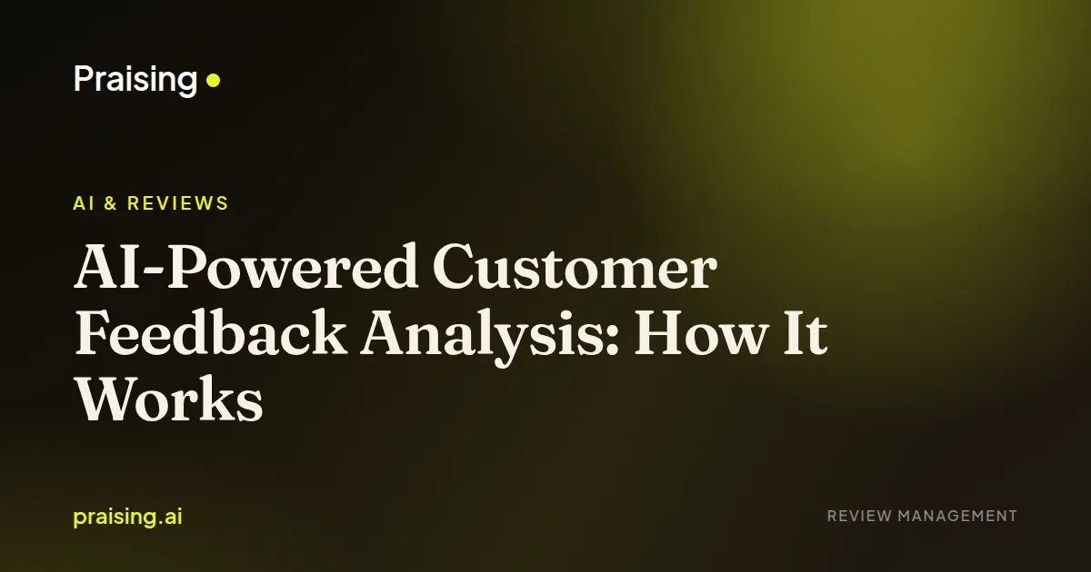 AI-Powered Customer Feedback Analysis: How It Works