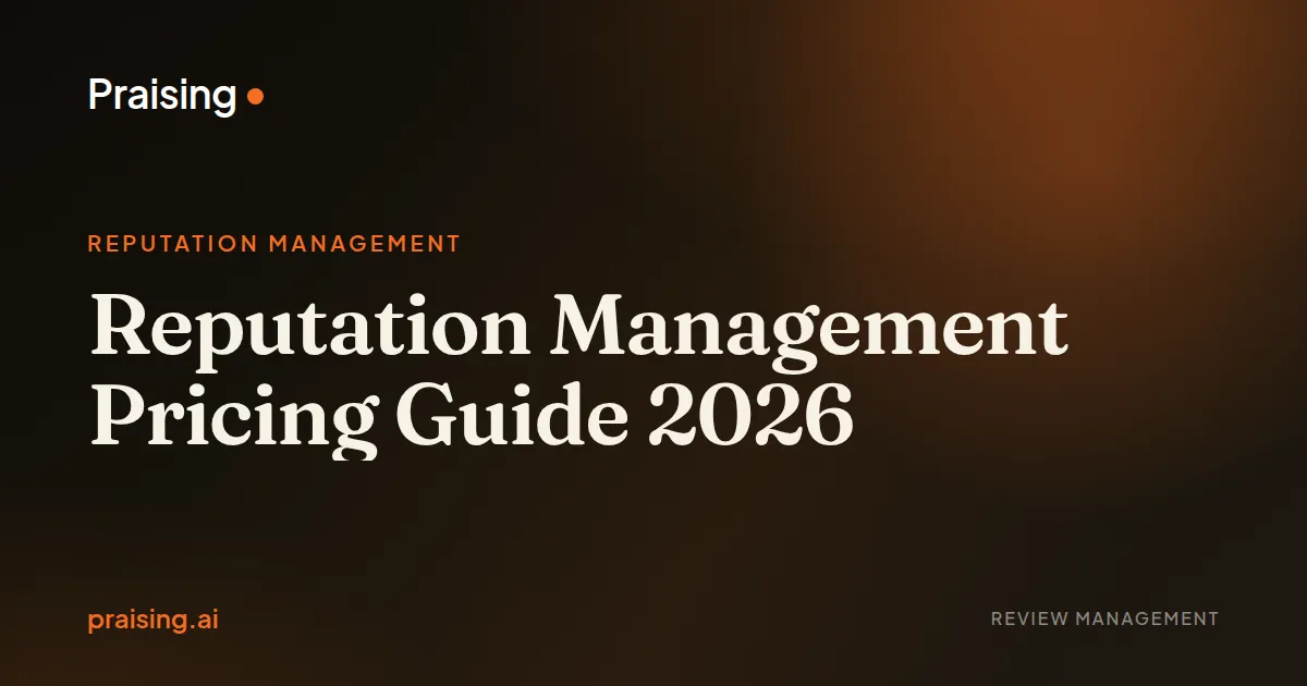 Reputation Management Pricing Guide 2026